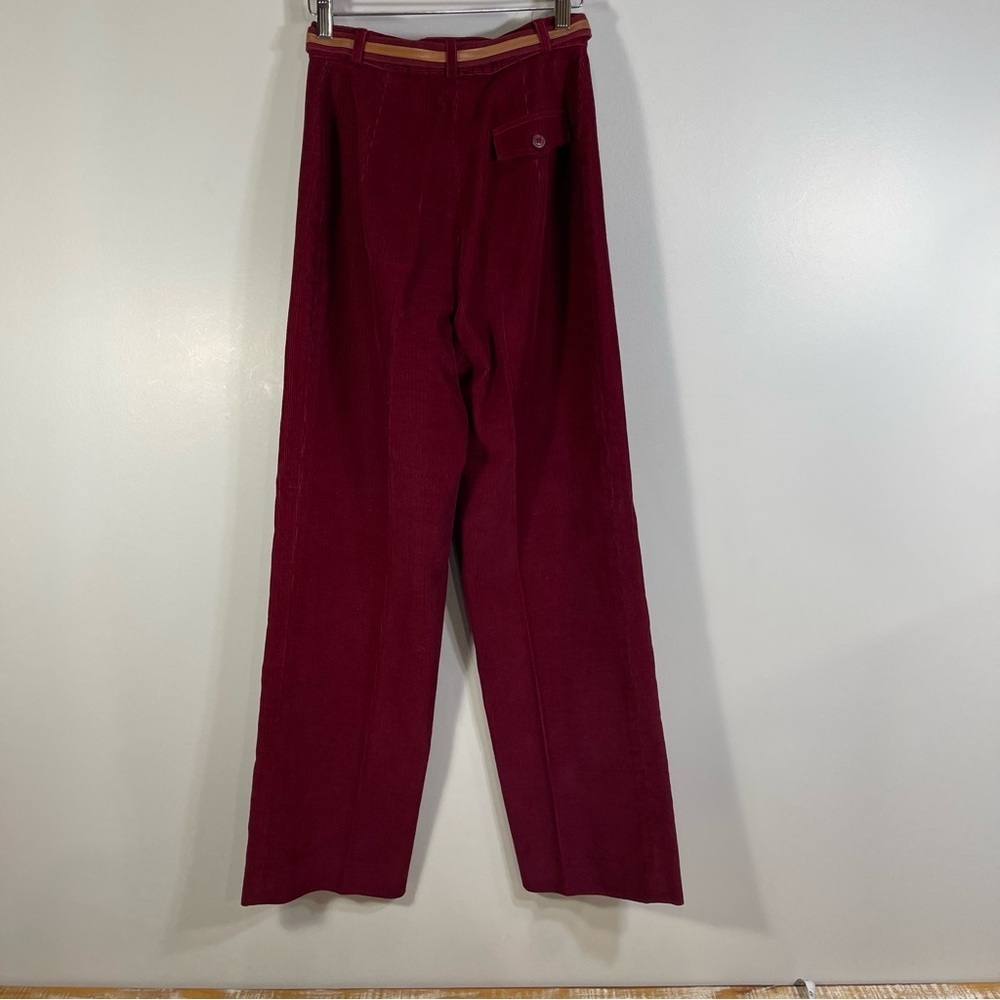 Bobbie Brooks Blazer Suit Jacket Women's Corduroy Maroon Vintage Work Office - Picture 11 of 16